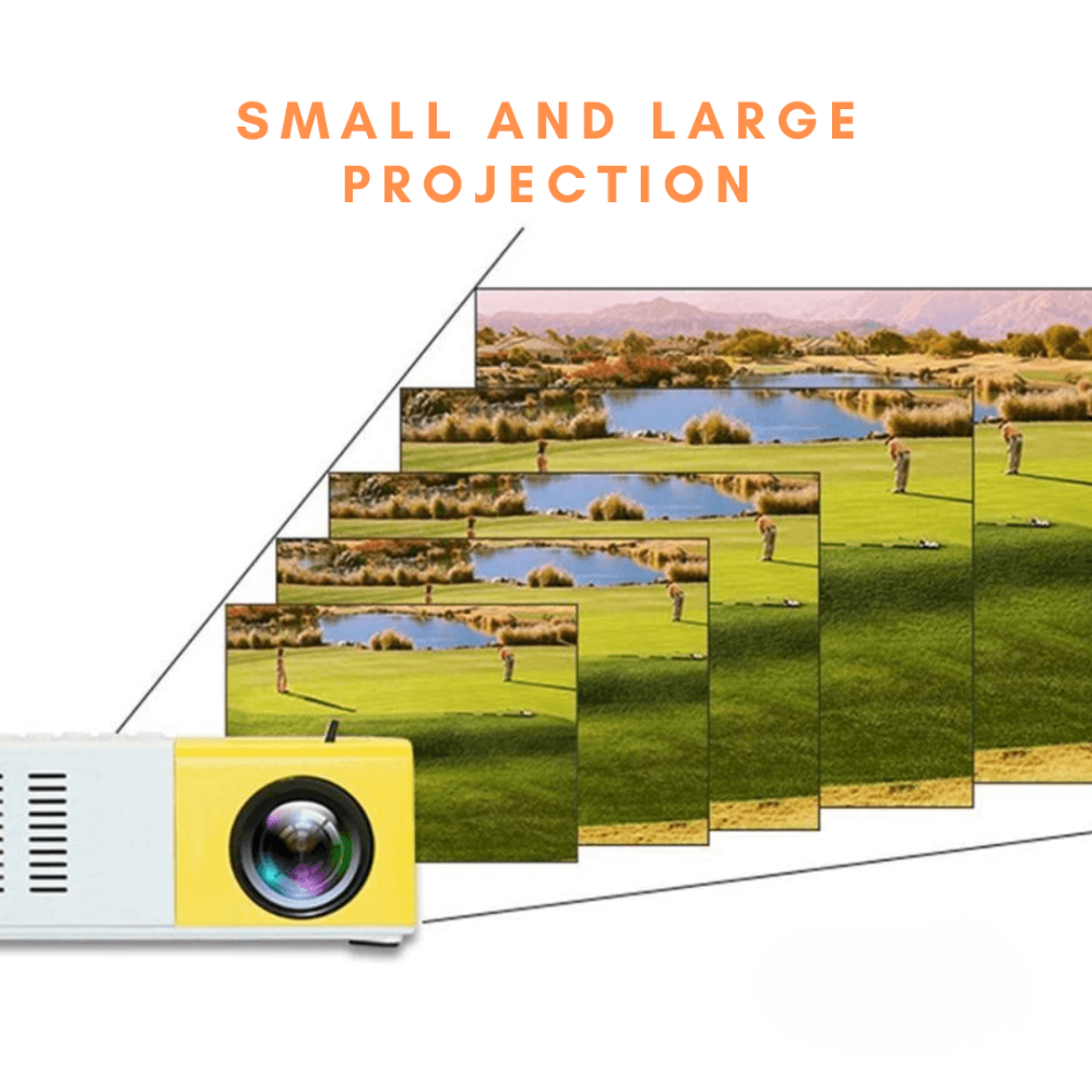 World Cup Compact Projector With HDMI For Home And Outdoor Viewing