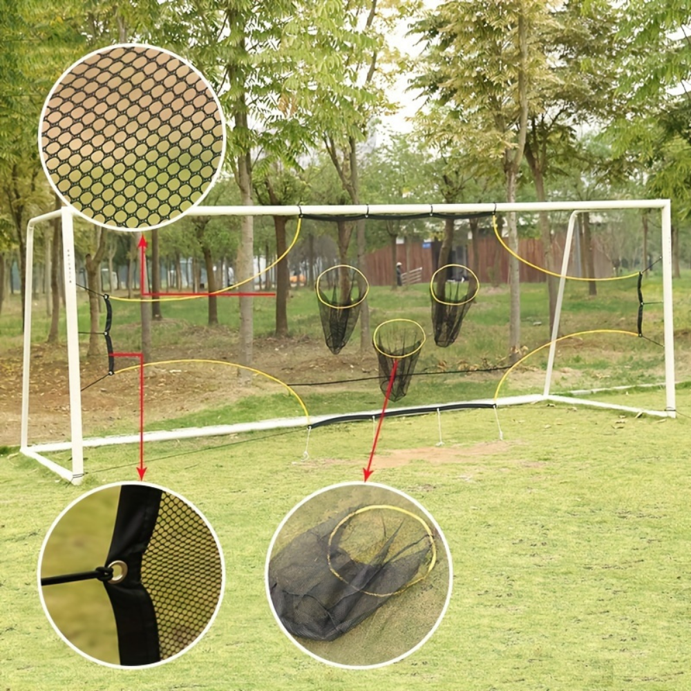 Portable Soccer Target Net For Accurate Shots And Goal Practice