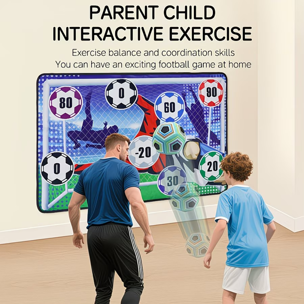 Kids Interactive Soccer Goal Game For Indoor And Outdoor Play Set
