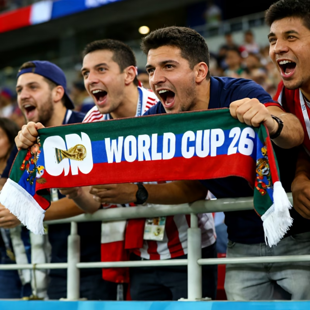 Šála s vlajkou USA na fotbal pro fanoušky a podporovatele na den zápasu