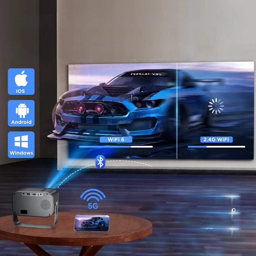 World Cup Compact Pocket Projector With Bluetooth And WiFi