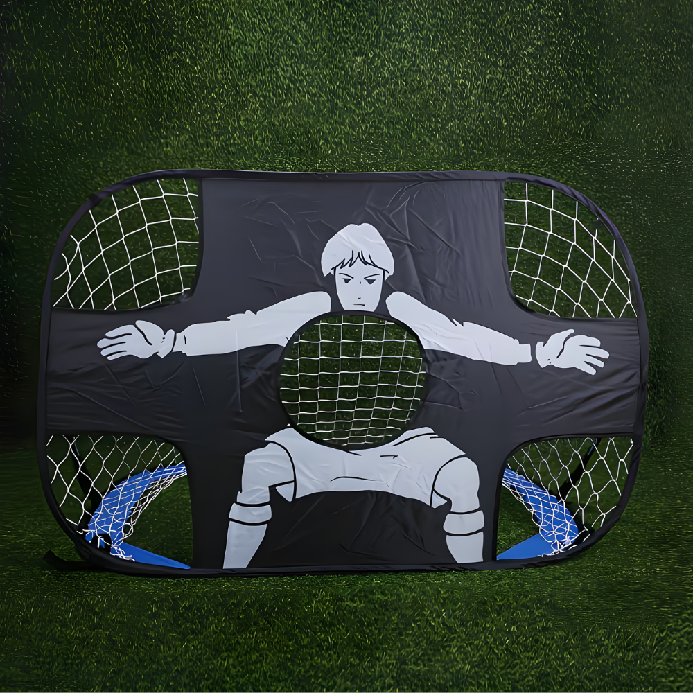 Foldable Portable Soccer Goal With Target Net For Practice