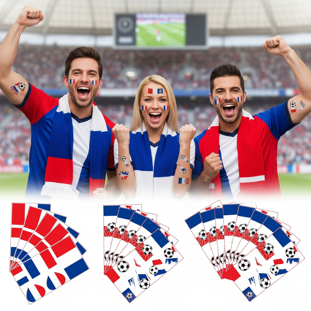 Waterproof Face Art Stickers For Sports, Events, And Parties
