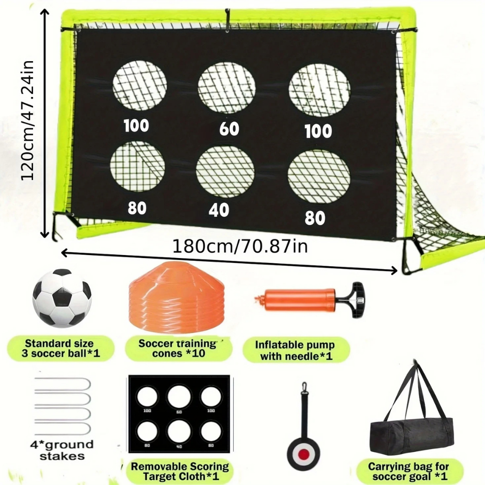 Portable Soccer Target Goal For Precision Shooting Practice