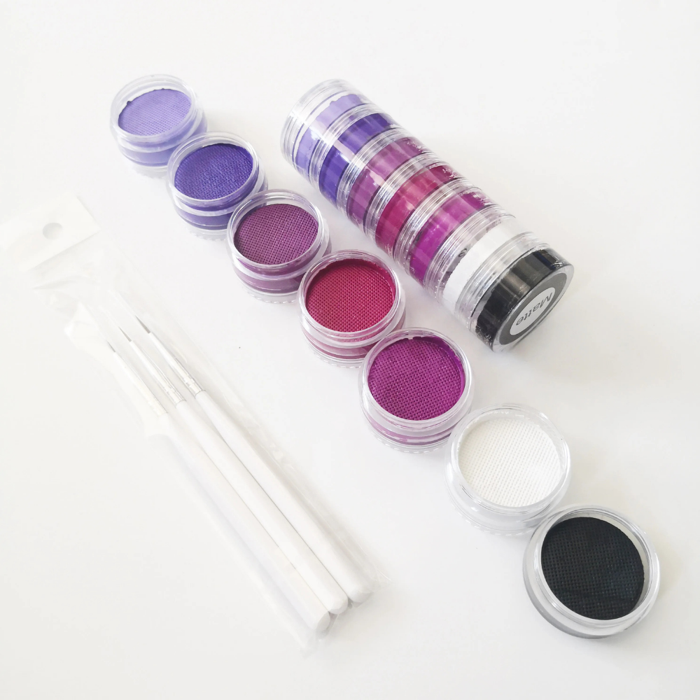 Split Cake Rainbow Body Art Paint Kit For Creative Expression