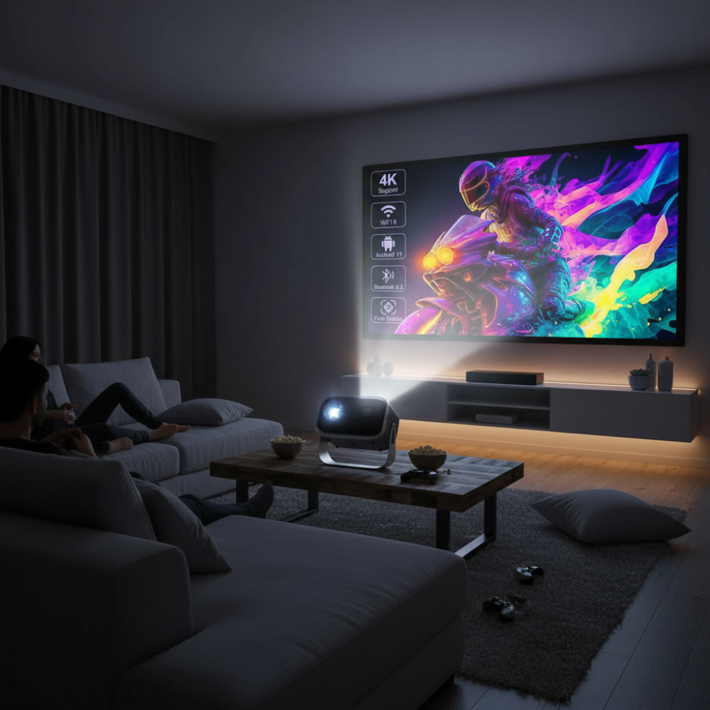 World Cup Compact Pocket Projector With Bluetooth And WiFi