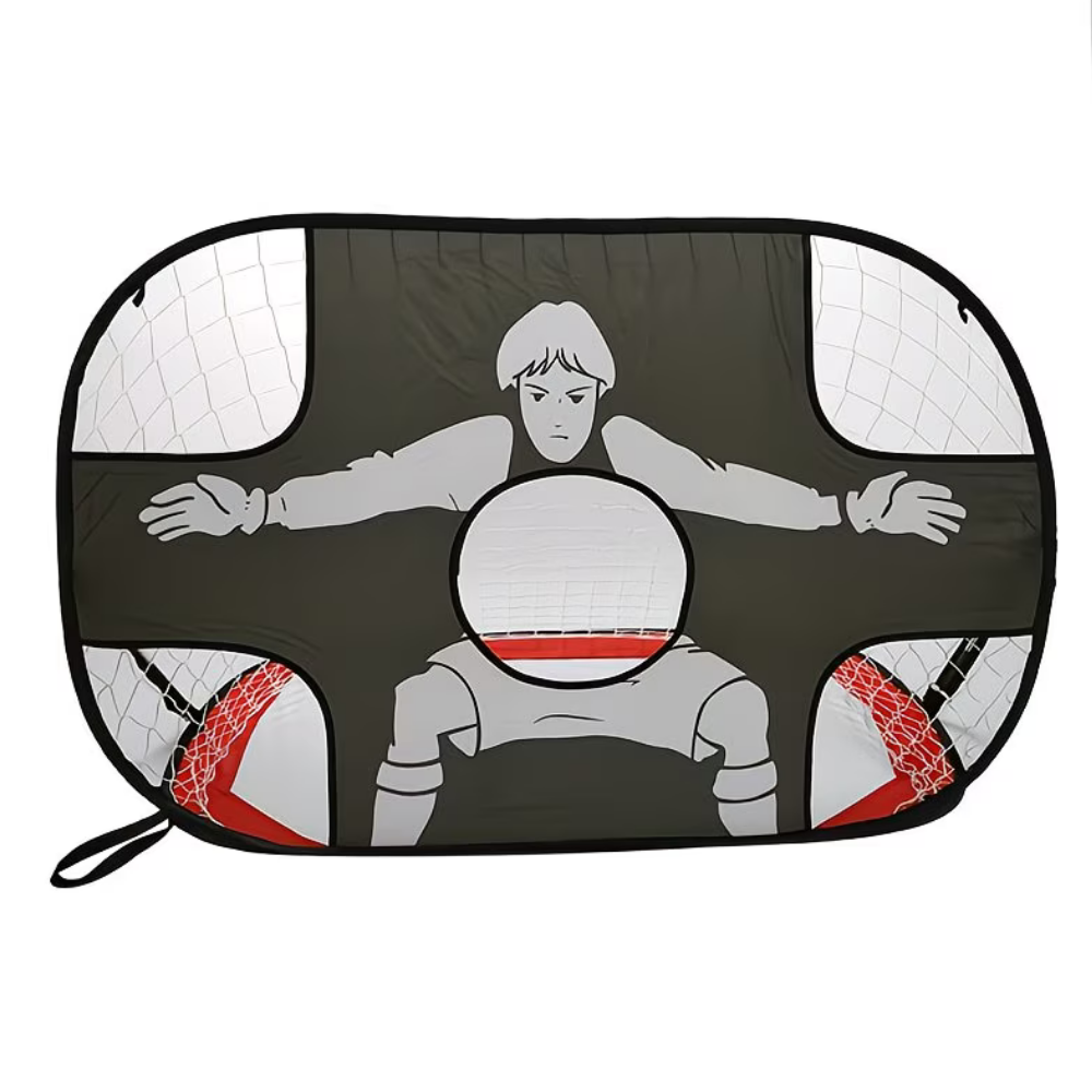 Foldable Portable Soccer Goal With Target Net For Practice