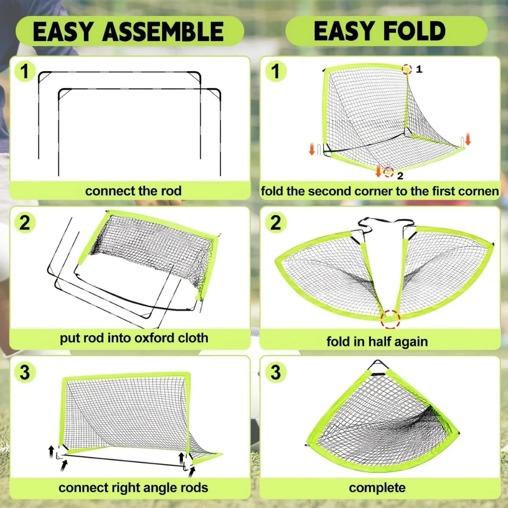 Portable Soccer Target Goal For Precision Shooting Practice