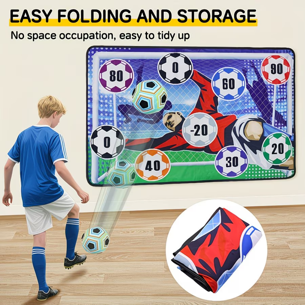 Kids Interactive Soccer Goal Game For Indoor And Outdoor Play Set