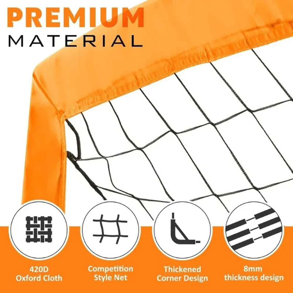 Foldable Soccer Net For Quick Backyard Training Easy Setup