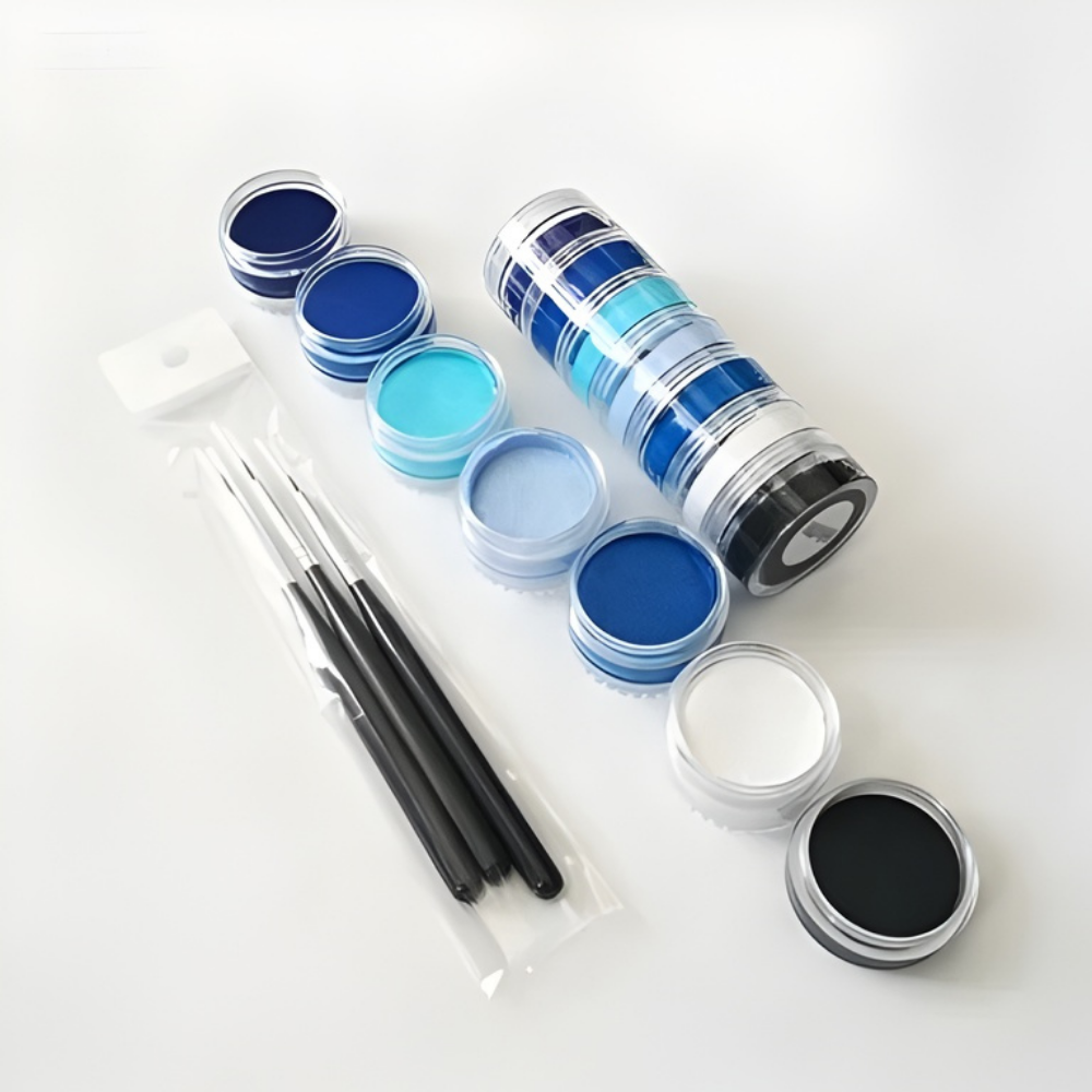 Split Cake Rainbow Body Art Paint Kit For Creative Expression