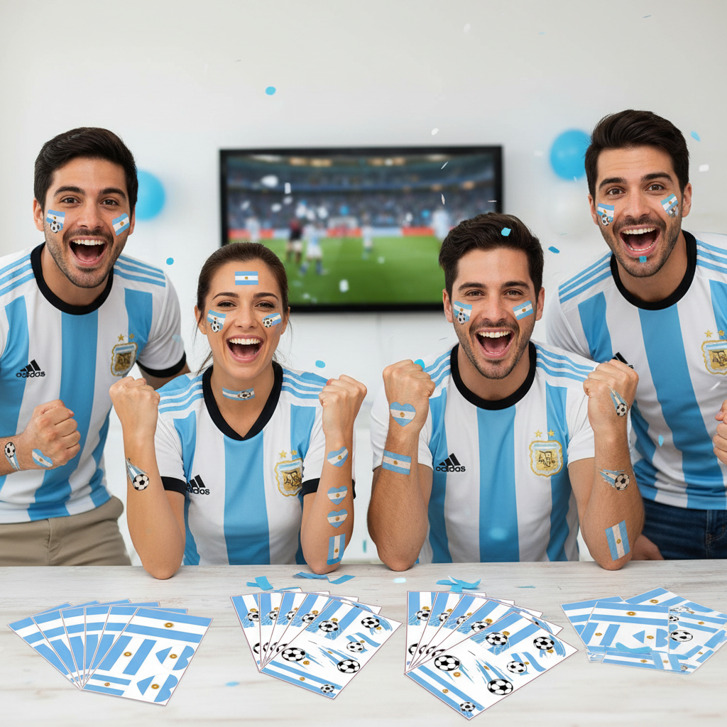 Waterproof Face Art Stickers For Sports, Events, And Parties