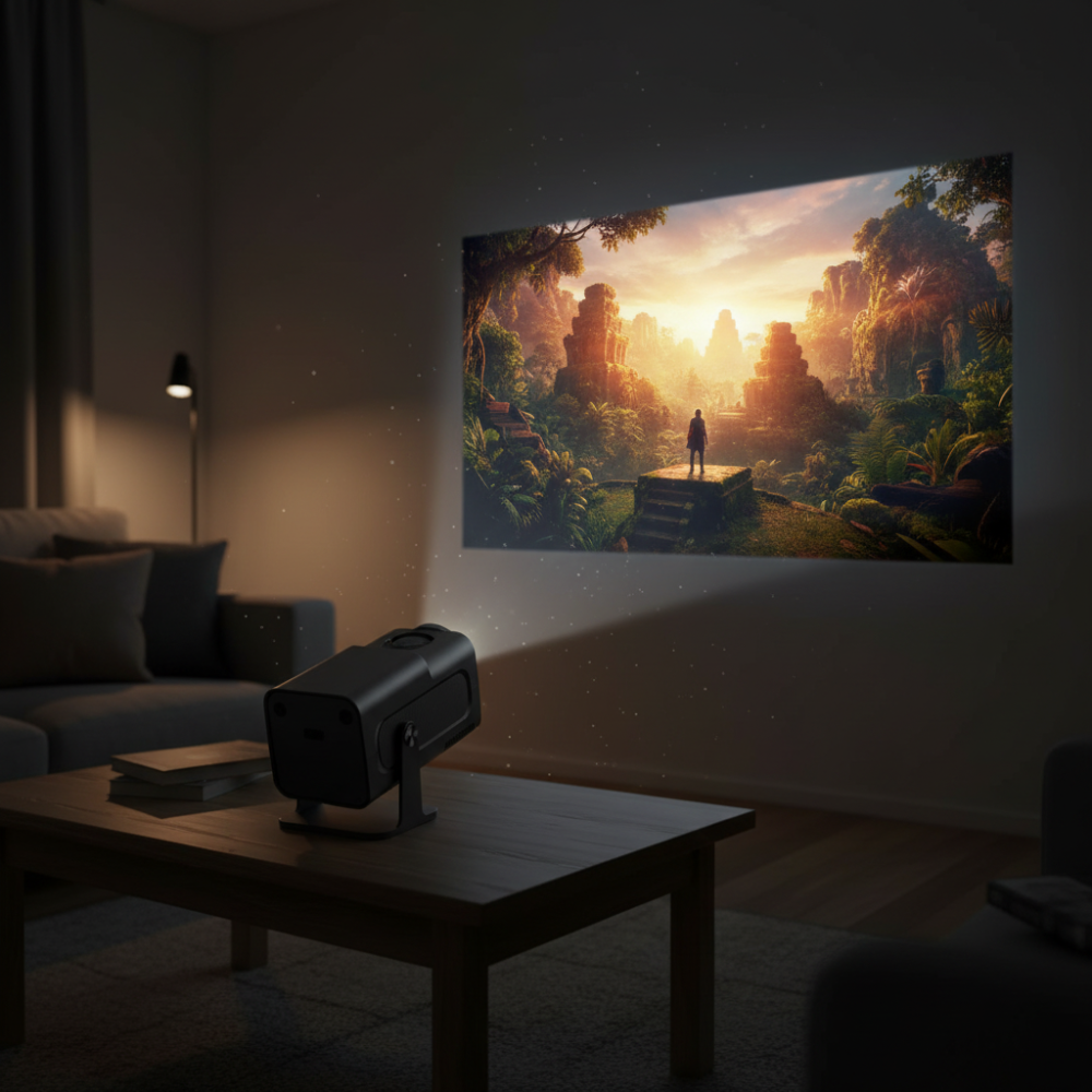 World Cup Smart Portable Projector With WiFi For Movie Streaming
