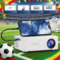 Compact Mini Projector For Movies And Gaming, 1080p Support