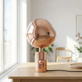 Melted Acrylic Table Lamp With Sculptural Molten Style Shade | Rosalyssa
