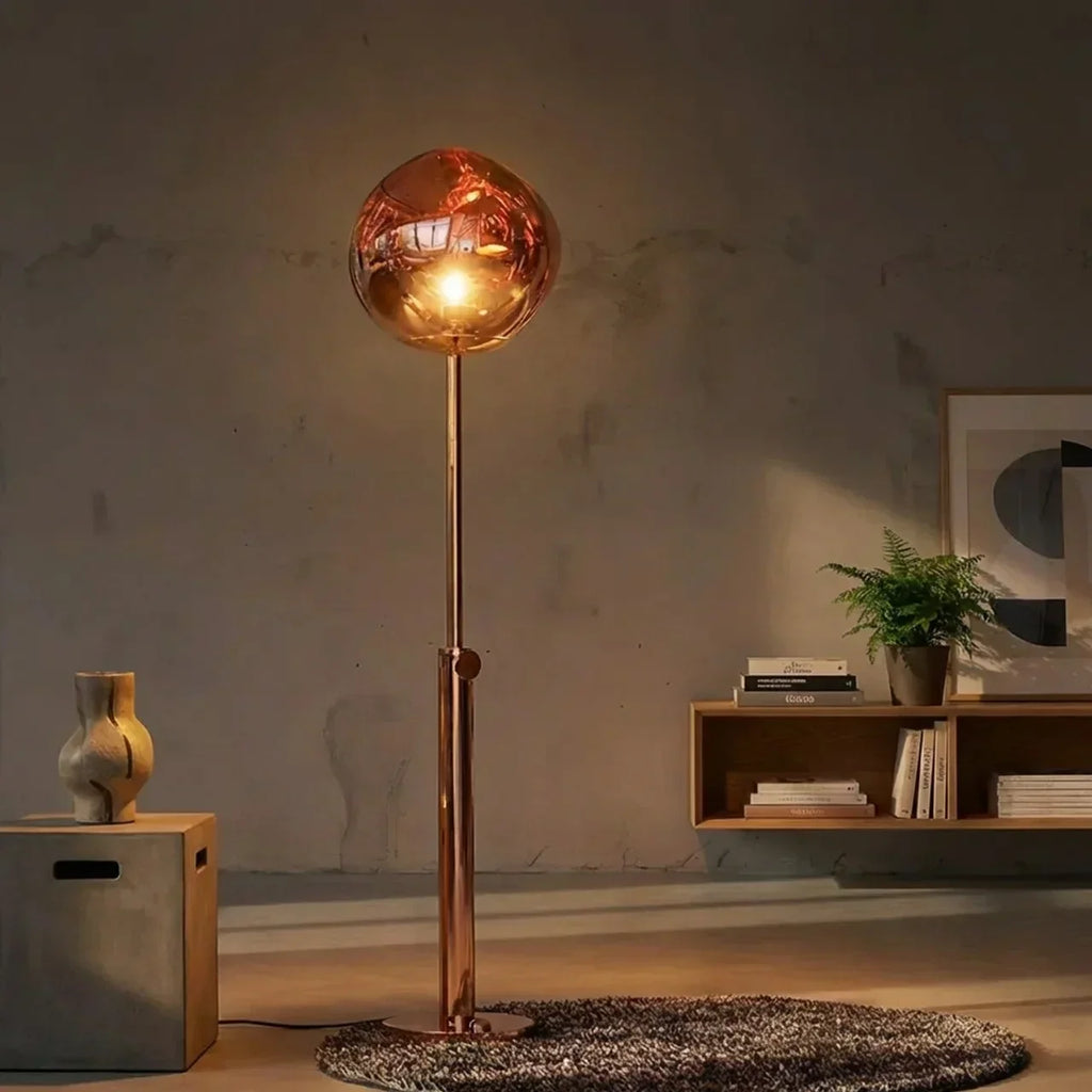 Lampada da terra in acrilico fuso per uso interno e decorazione | Rosalyssa
