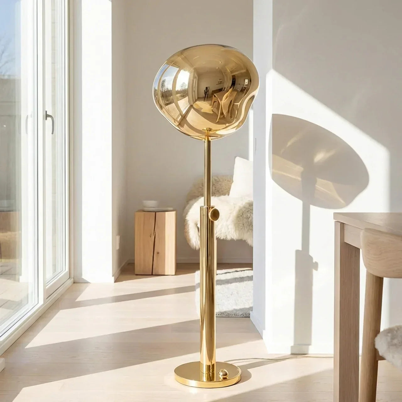 Lampada da terra in acrilico fuso per uso interno e decorazione | Rosalyssa