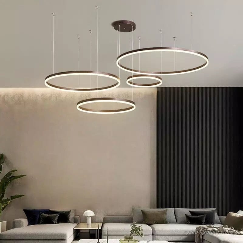 Lampe Anneau Solara avec construction en aluminium premium et acrylique 12500 lumens