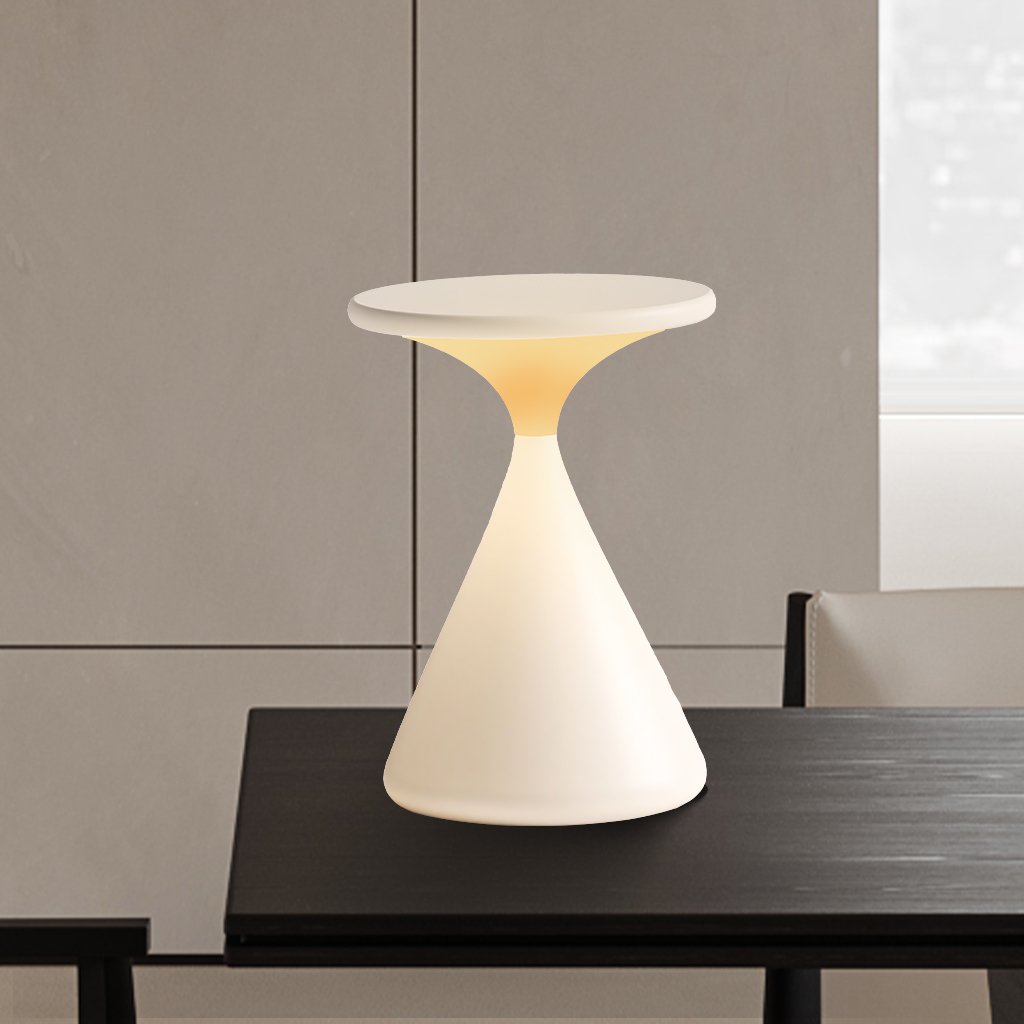 Candeeiro de Mesa Estilo Ampulheta Aurora com Luz Sem Fios