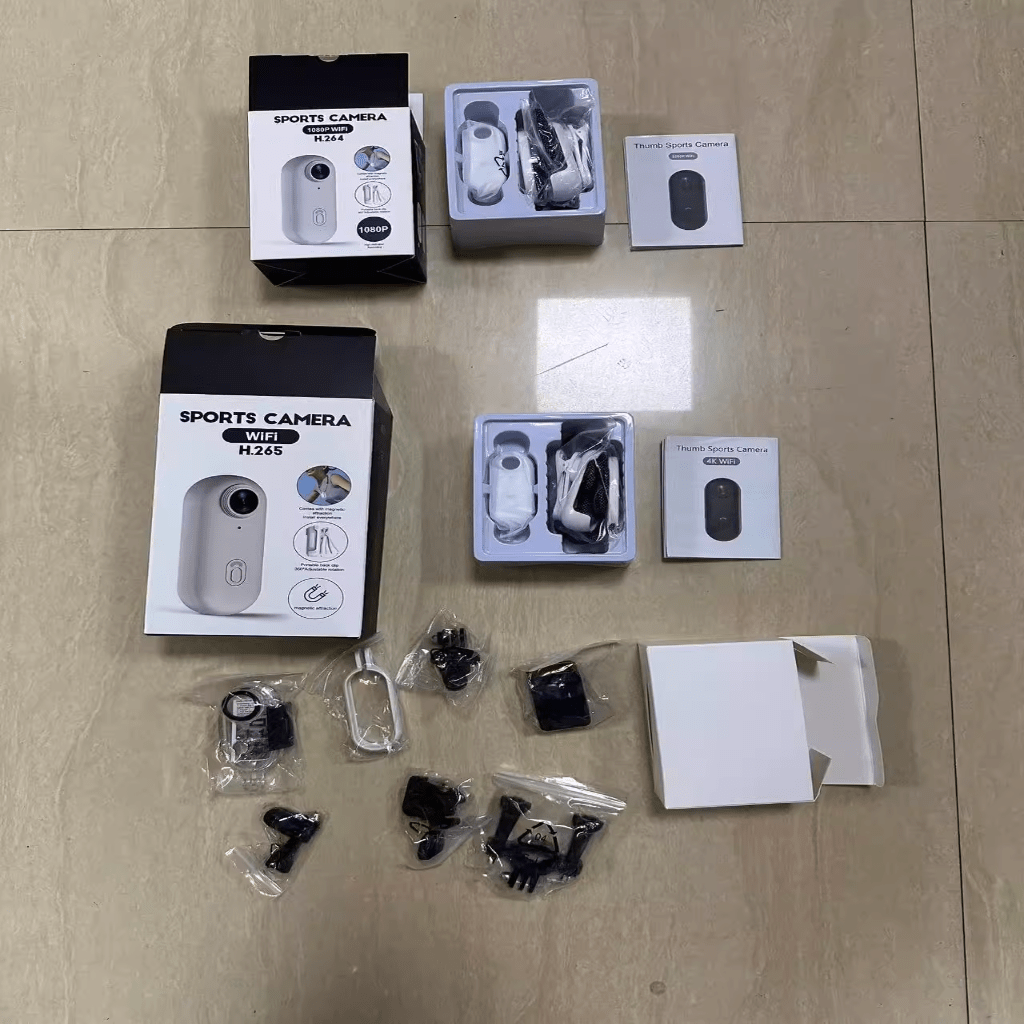 Zestaw wodoodpornych kamer sportowych ApexPulse 4K do sportów ekstremalnych