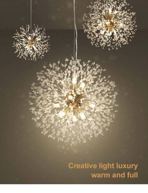 Elegant Dandelion Crystal Pendant Light For Modern Interiors