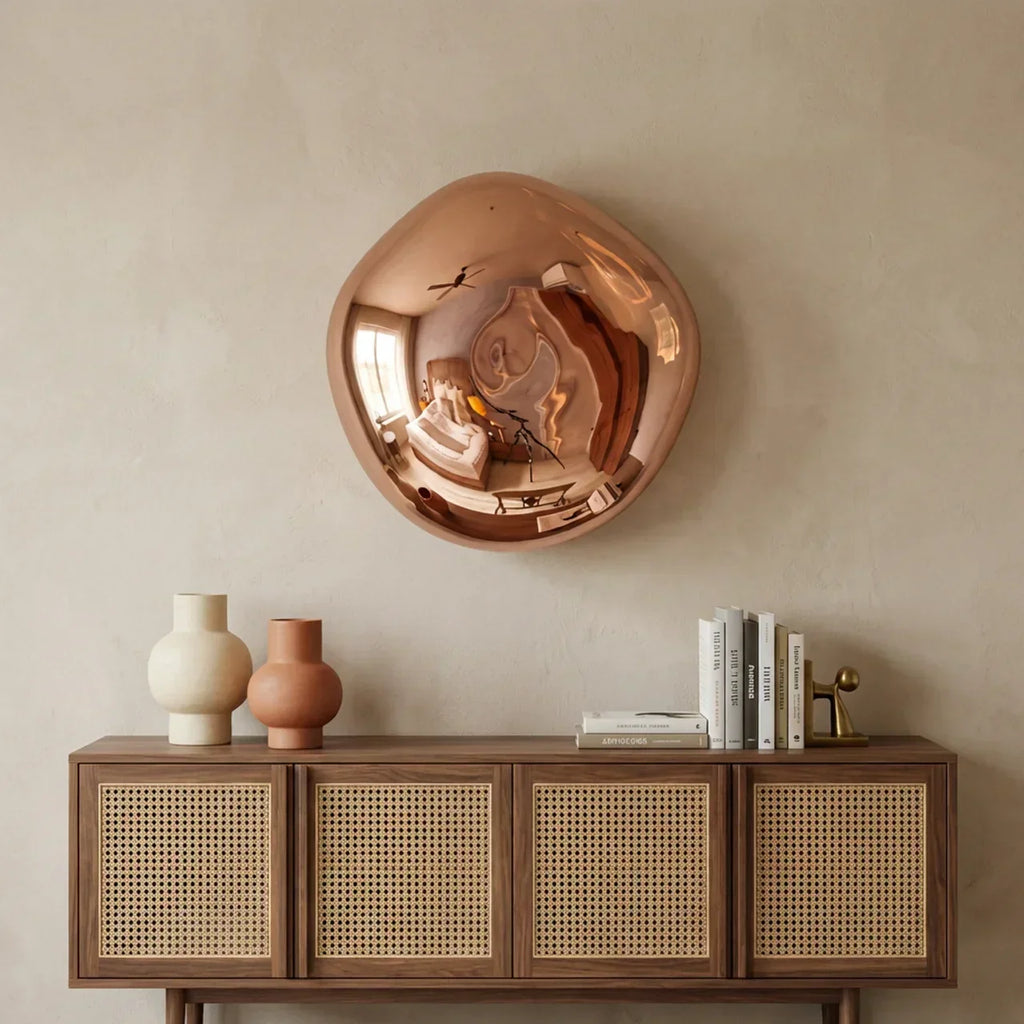 Molten Acrylic Wall Light Sconce With Glacier-Inspired Shade | Rosalyssa