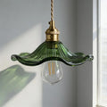 Art Deco bølget glasloftlampe til boligindretning | Rosalyssa