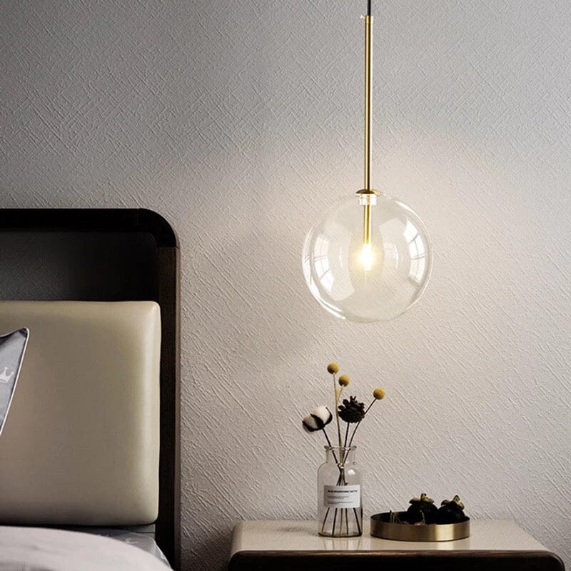 Lunel glazen bol hanglamp voor Scandinavische moderne woningen