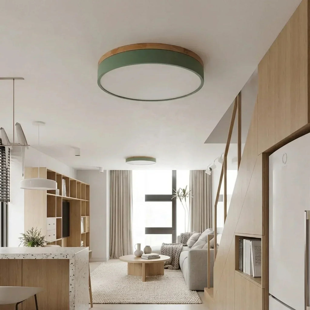 Drewniana listwa LED ultra cienka sufitowa lampa wpuszczana | Rosalyssa