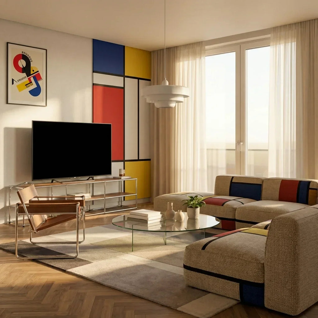Lampada a sospensione in vetro a più livelli stile Bauhaus per montaggio a soffitto | Rosalyssa