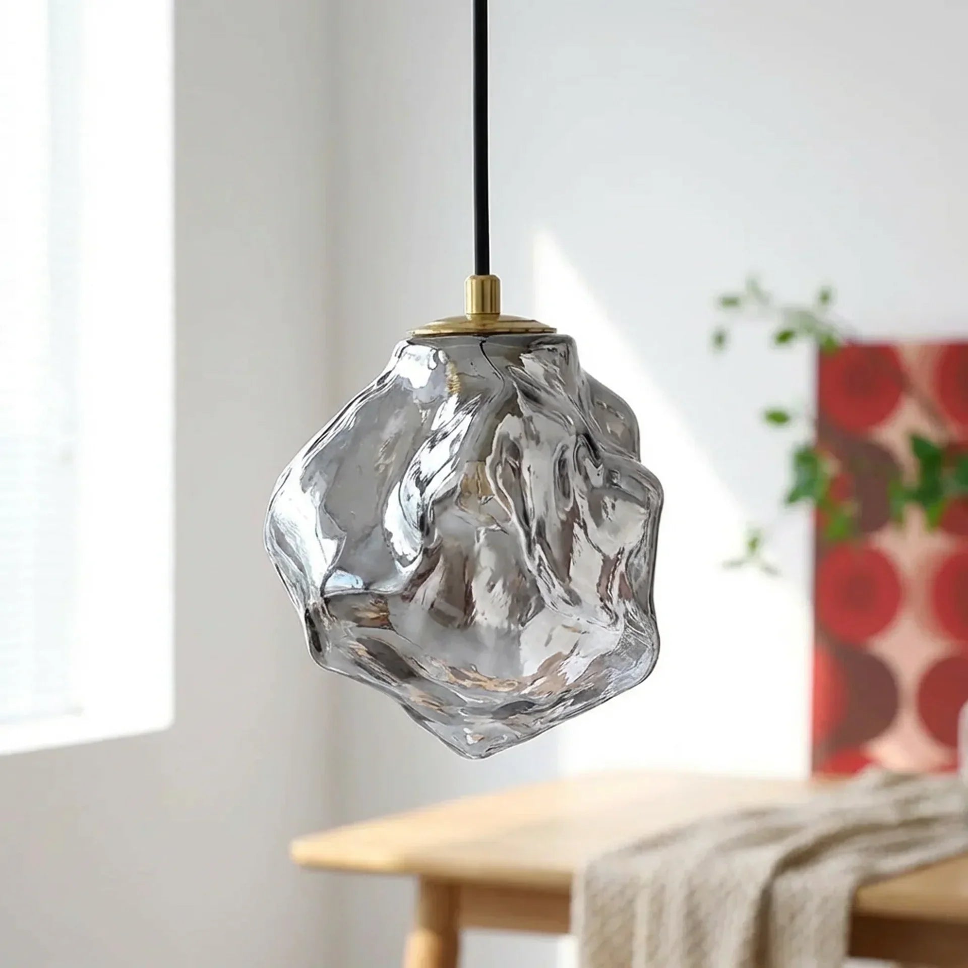 Organic Lava Glass Pendant Light Fixture for Modern Interiors | Rosalyssa