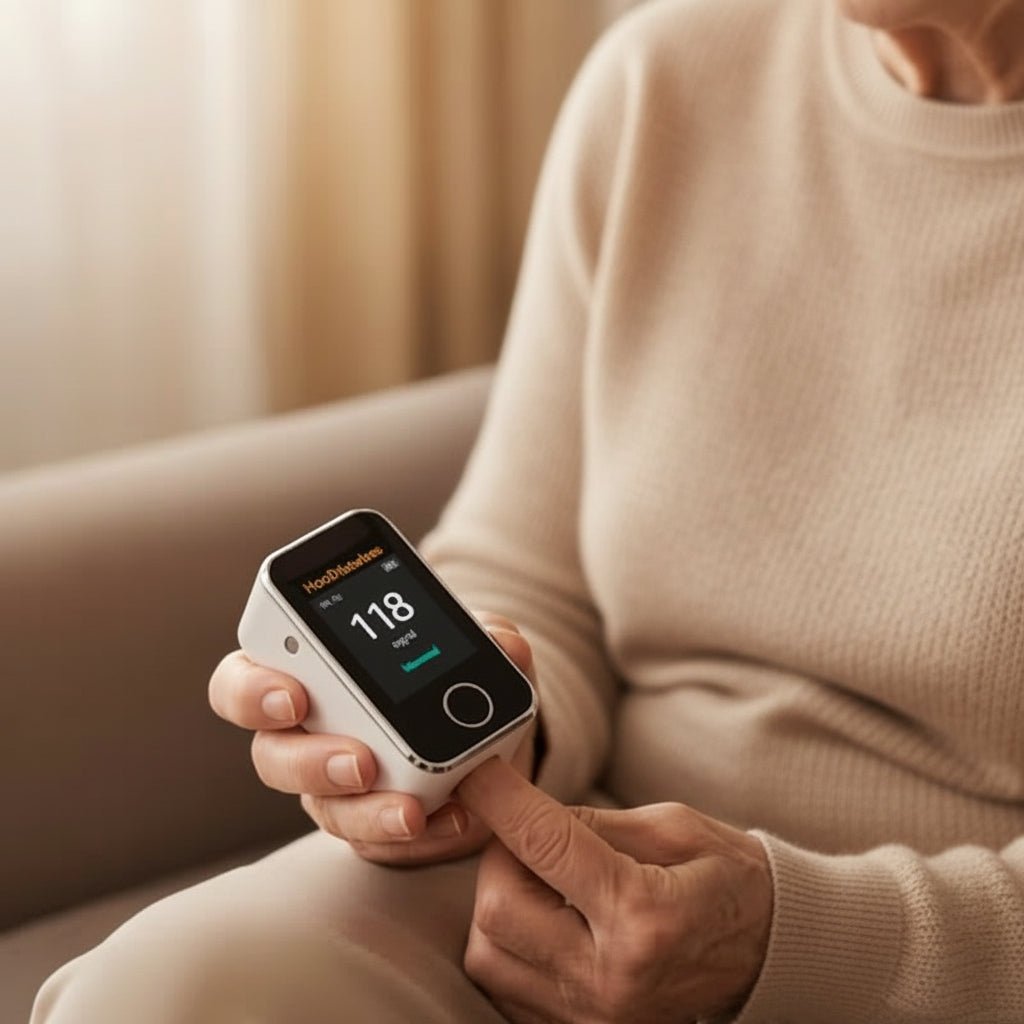 Finger Pulse Oximeter For Noninvasive Oxygen Saturation And Pulse Rate