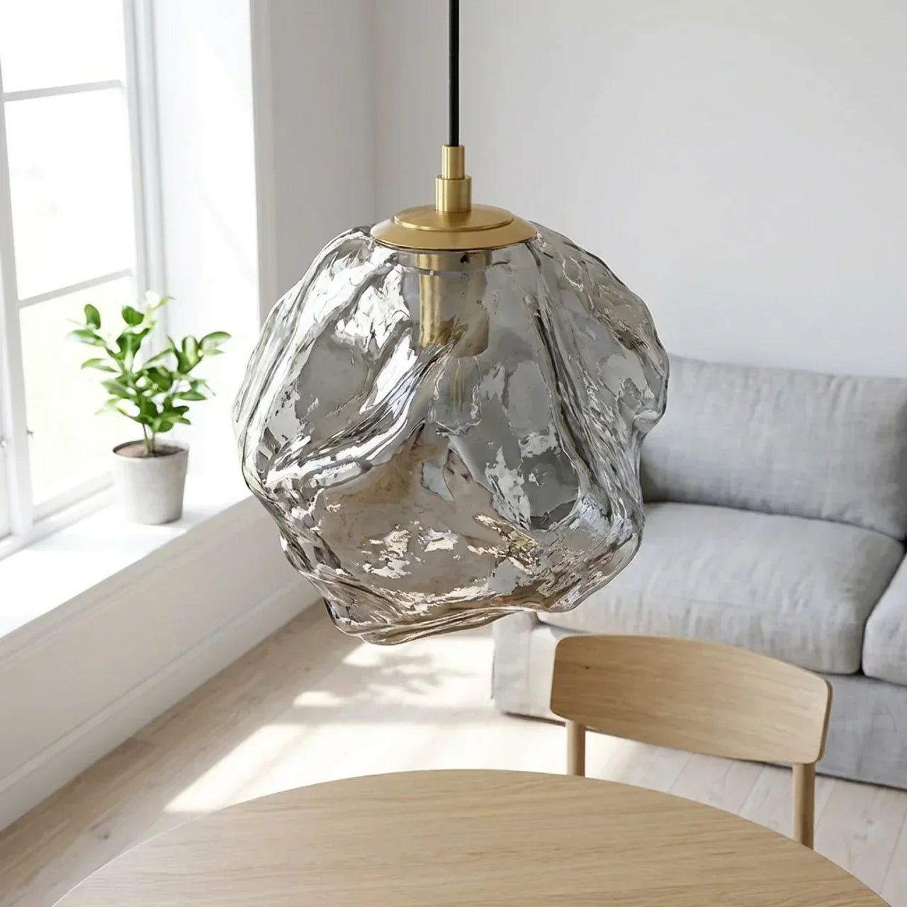 Organic Lava Glass Pendant Light Fixture for Modern Interiors | Rosalyssa