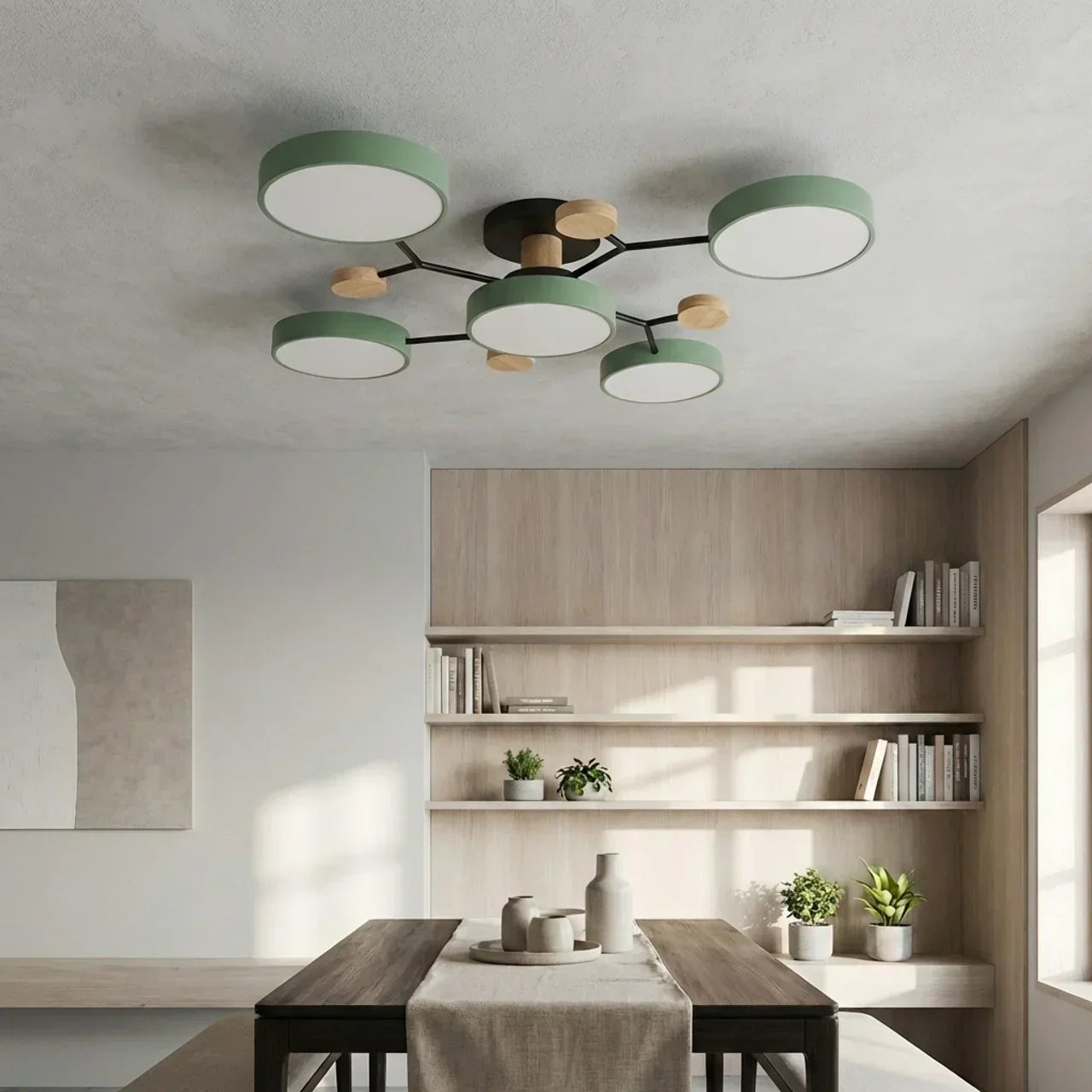 Branch Design Deckenleuchte zum Einbau mit Holzakzenten | Rosalyssa