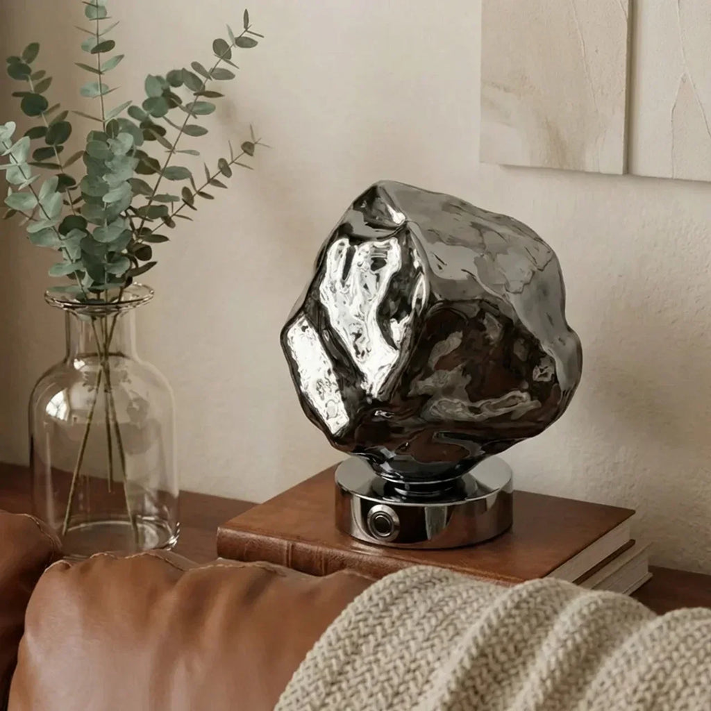 Organic Lava Glass Table Lamp For Interiors And Modern Decor | Rosalyssa