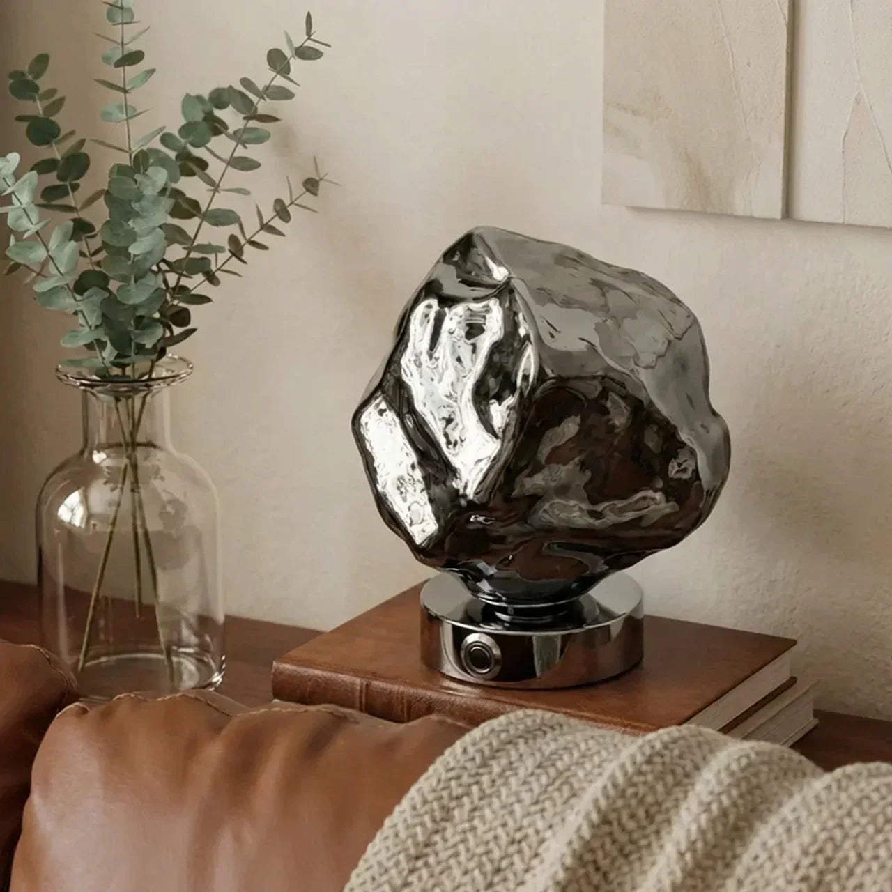 Organic Lava Glass Table Lamp For Interiors And Modern Decor | Rosalyssa