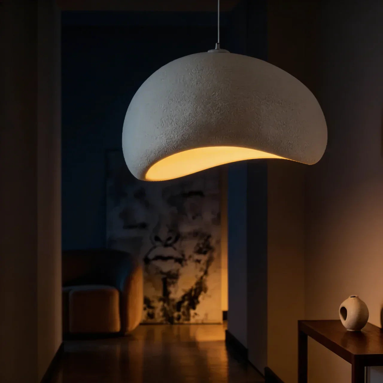 Galet Air Pendant Light With Organic Stone Form Design | Rosalyssa