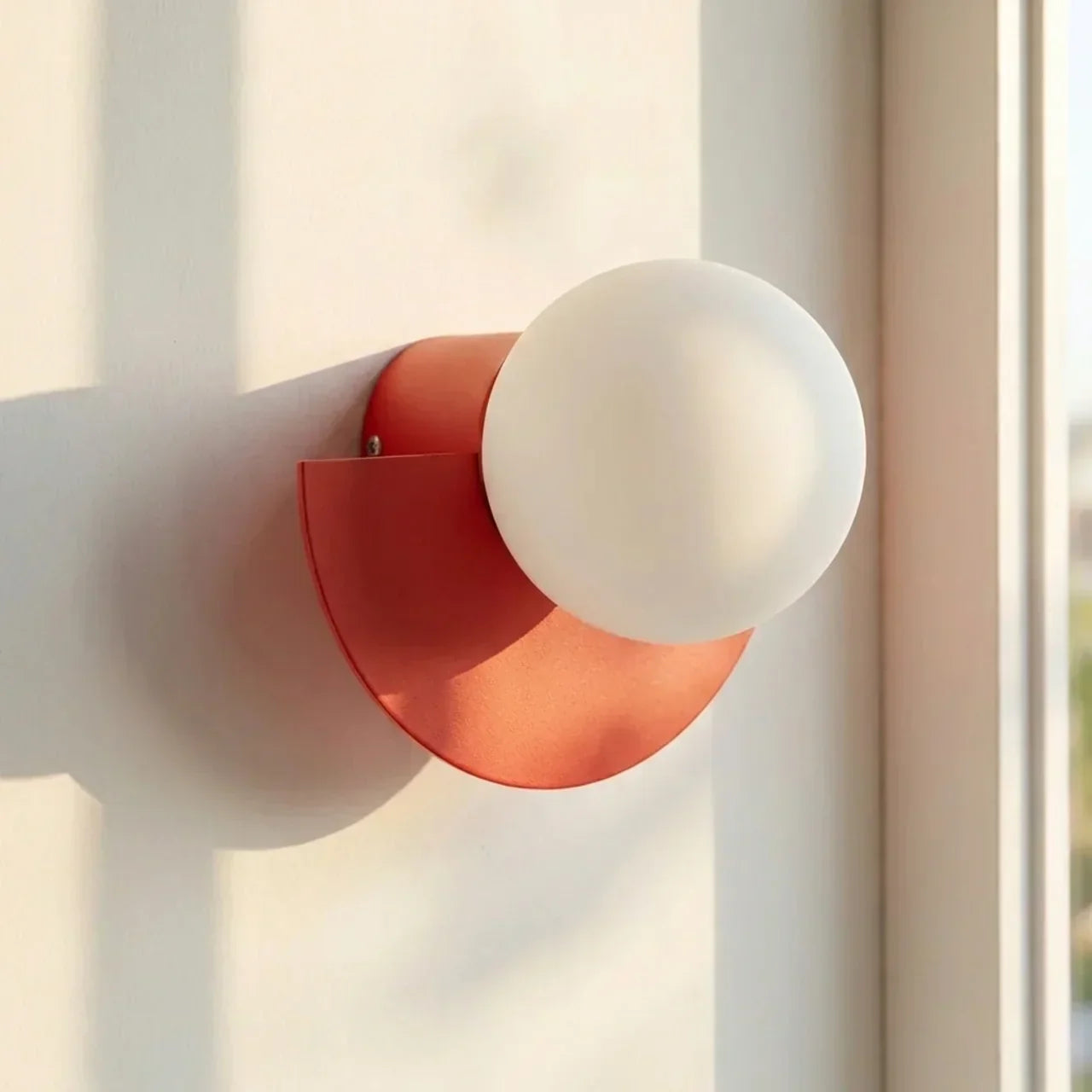 Wall Mounted Sconce Light in Semi Circle Metal With Integrated LED | Rosalyssa