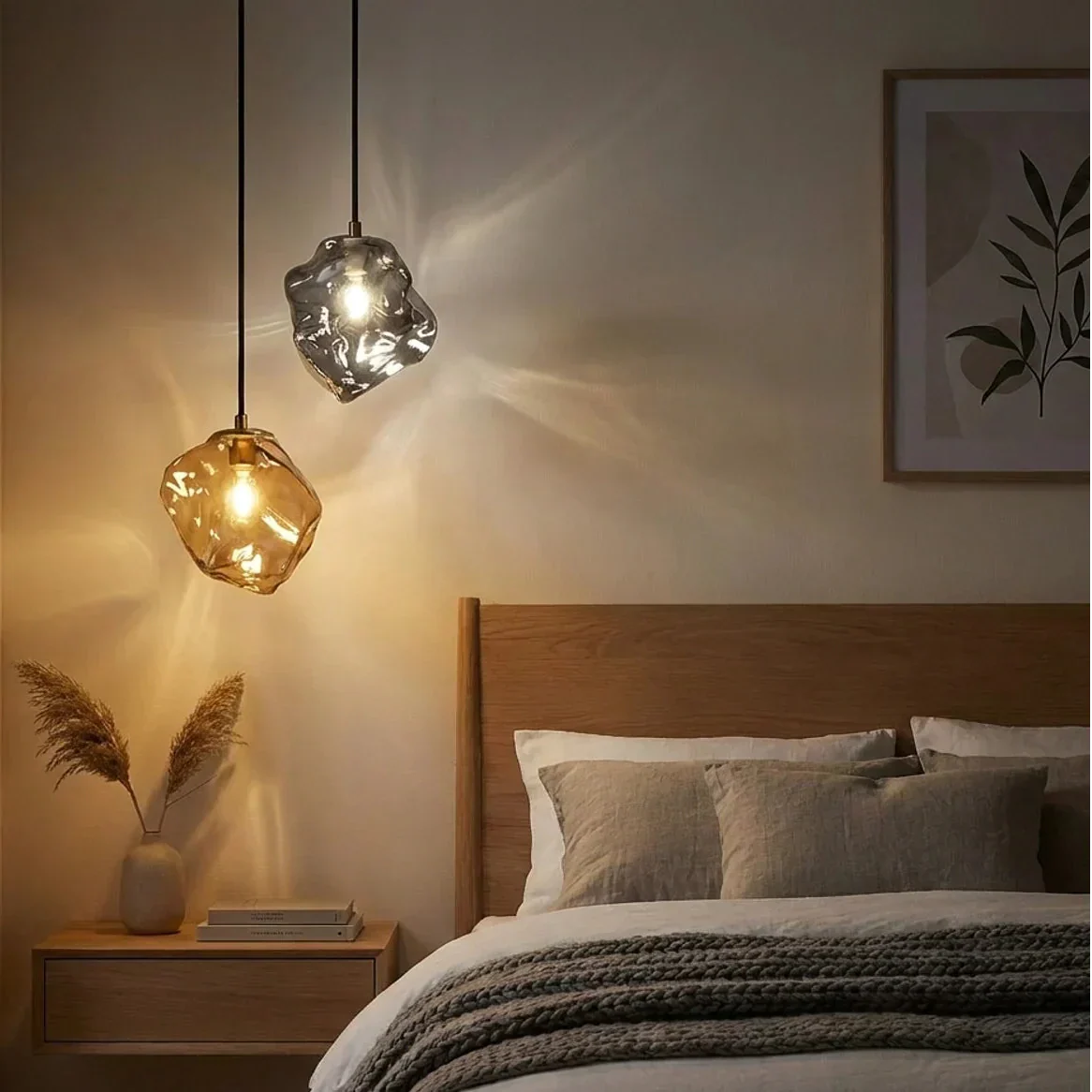 Organic Lava Glass Pendant Light Fixture for Modern Interiors | Rosalyssa