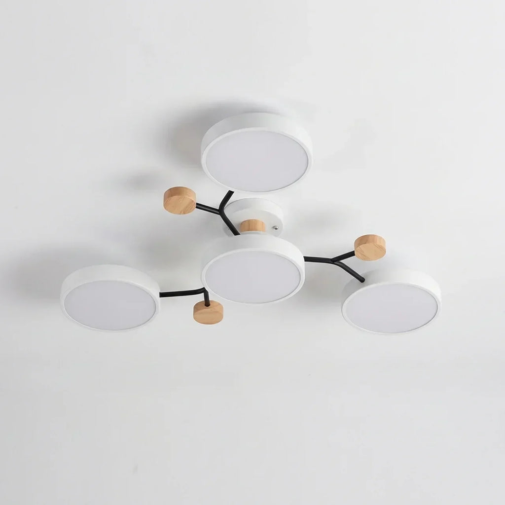 Branch Design Deckenleuchte zum Einbau mit Holzakzenten | Rosalyssa