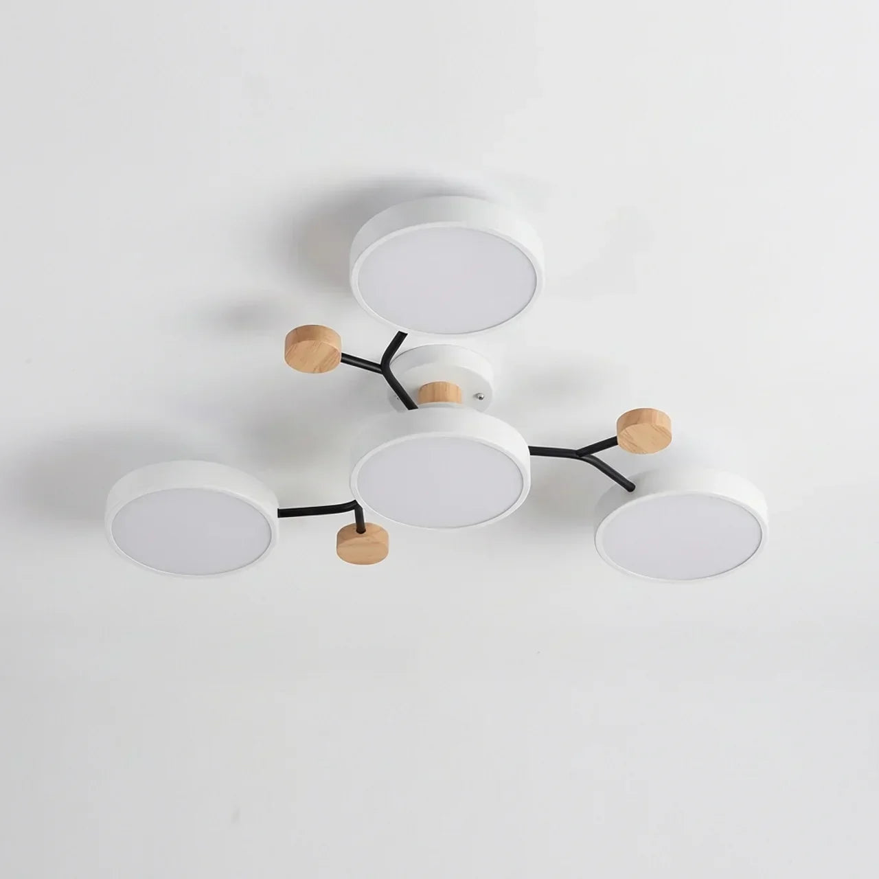 Branch Design Deckenleuchte zum Einbau mit Holzakzenten | Rosalyssa