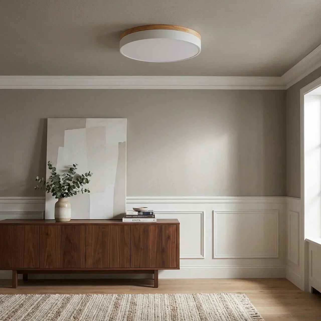 Drewniana listwa LED ultra cienka sufitowa lampa wpuszczana | Rosalyssa