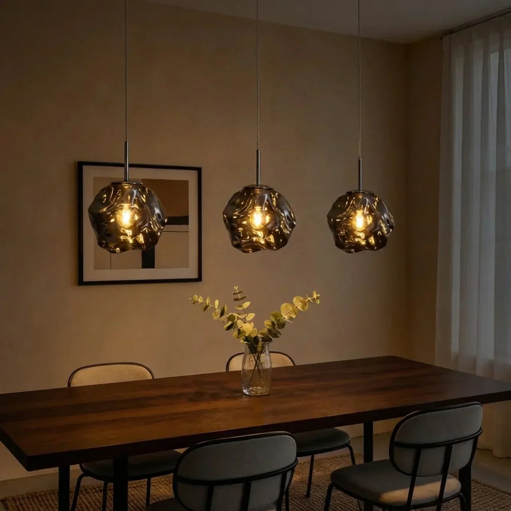 Melt Glass Pendant Light for Modern Interiors and Living Spaces | Rosalyssa