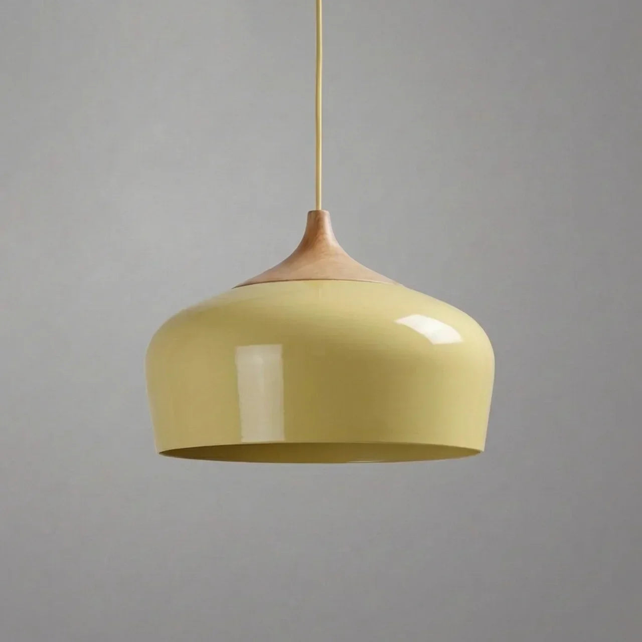 Pendant Light With Sculptural Shape Design In Metal And Wood | Rosalyssa