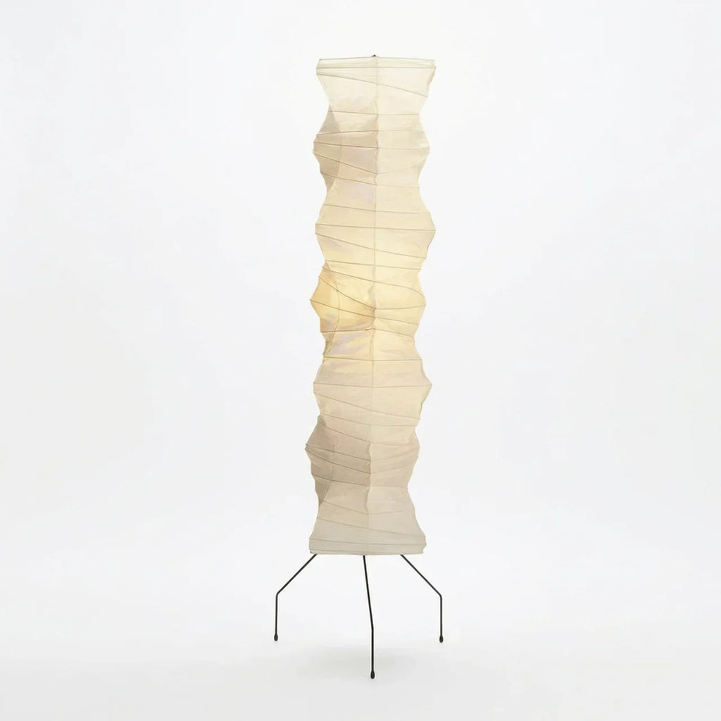 Rice Paper Floor Lamp With Sculptural Layered Shade Featuring Nimbus And Helix | Rosalyssa