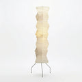 Rice Paper Floor Lamp With Sculptural Layered Shade Featuring Nimbus And Helix | Rosalyssa