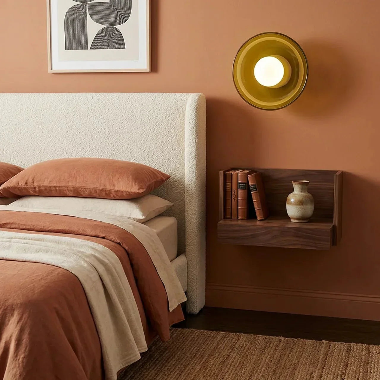 Bauhaus Glass Disc Wall and Ceiling Light for Ambient Illumination | Rosalyssa