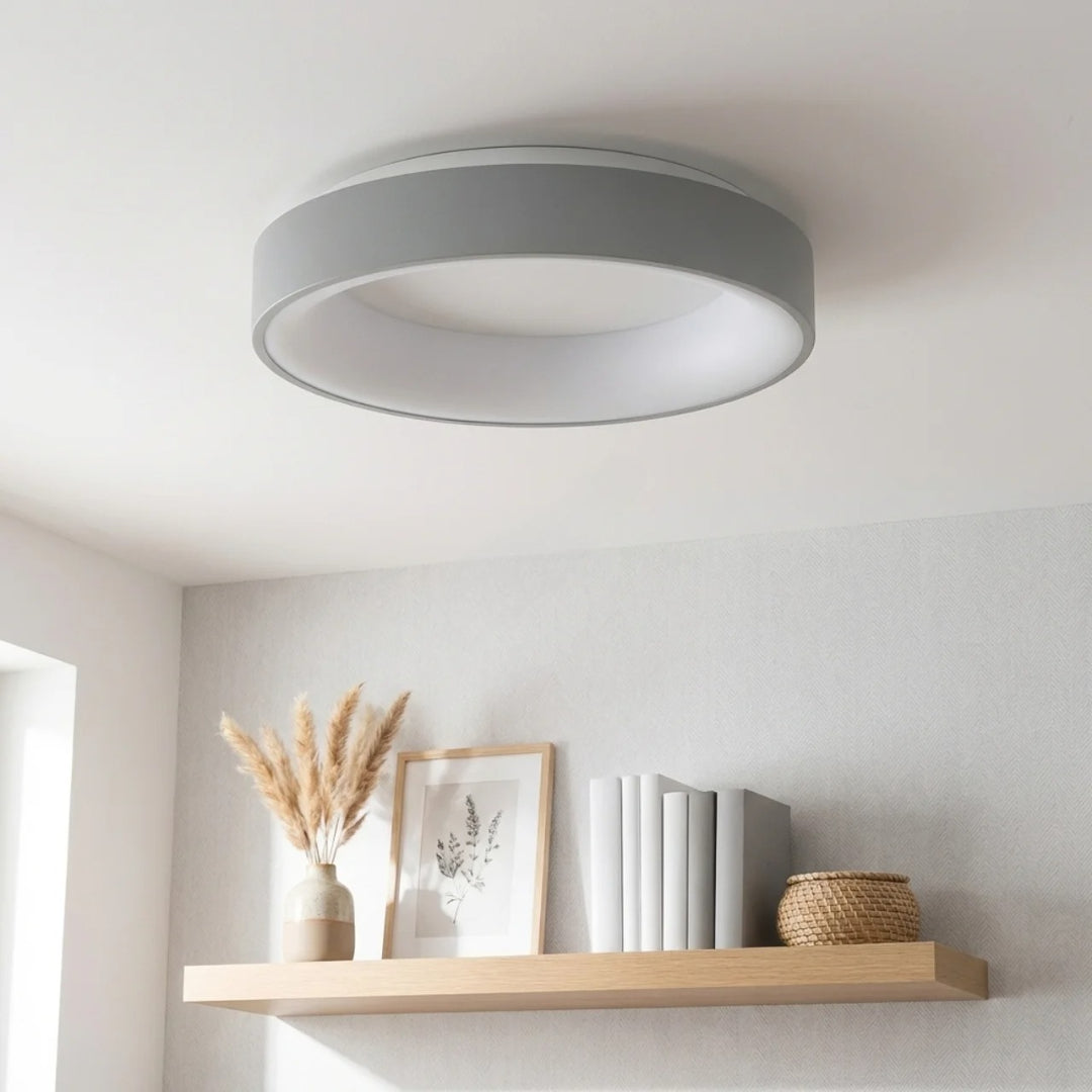 Flush Mount Ceiling Light With Hollow Centre LED Design | Rosalyssa
