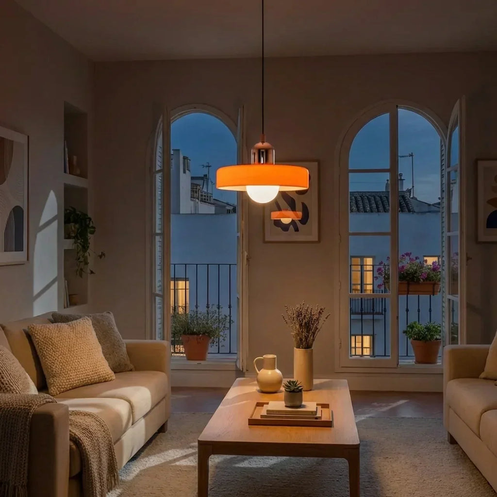 Coloured Glass Pendant Light In Bauhaus Style For Modern Interiors | Rosalyssa