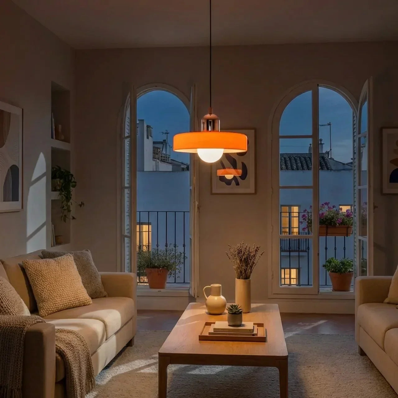 Coloured Glass Pendant Light In Bauhaus Style For Modern Interiors | Rosalyssa